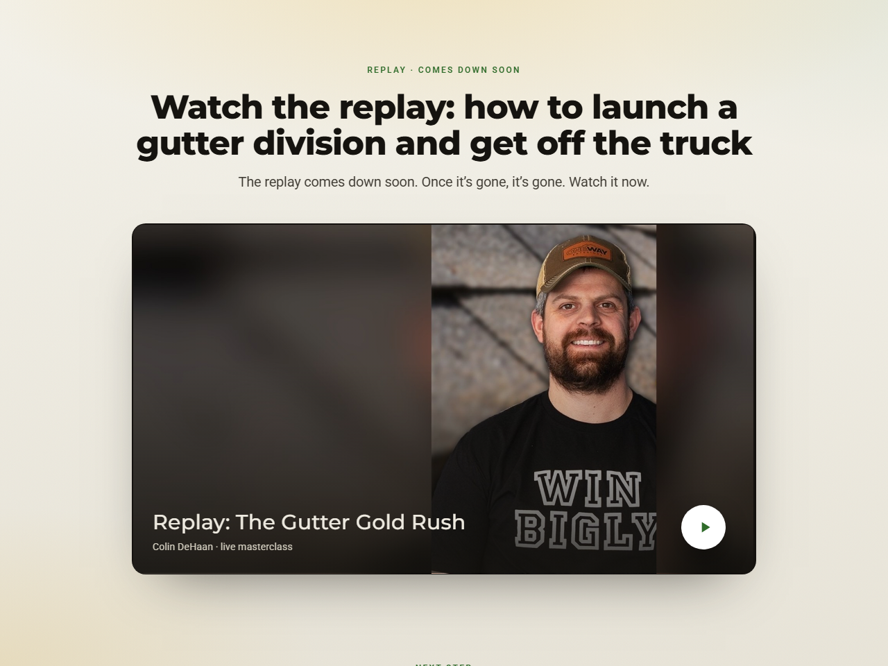 Replay + application preview